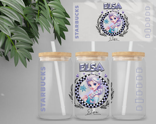 Double Sided UV DTF Wrap 16oz Tumbler Transfer (24cm x 11cm) Design 62