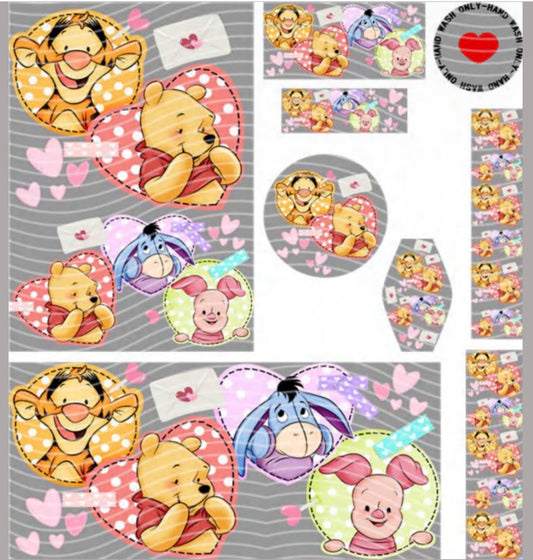 Premium 8-in-1 UVDTF Wraps | Multi Design Transfer Pack | Ready to Apply | Design 4