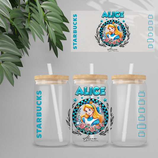 Double Sided UV DTF Wrap 16oz Tumbler Transfer (24cm x 11cm) Design 88