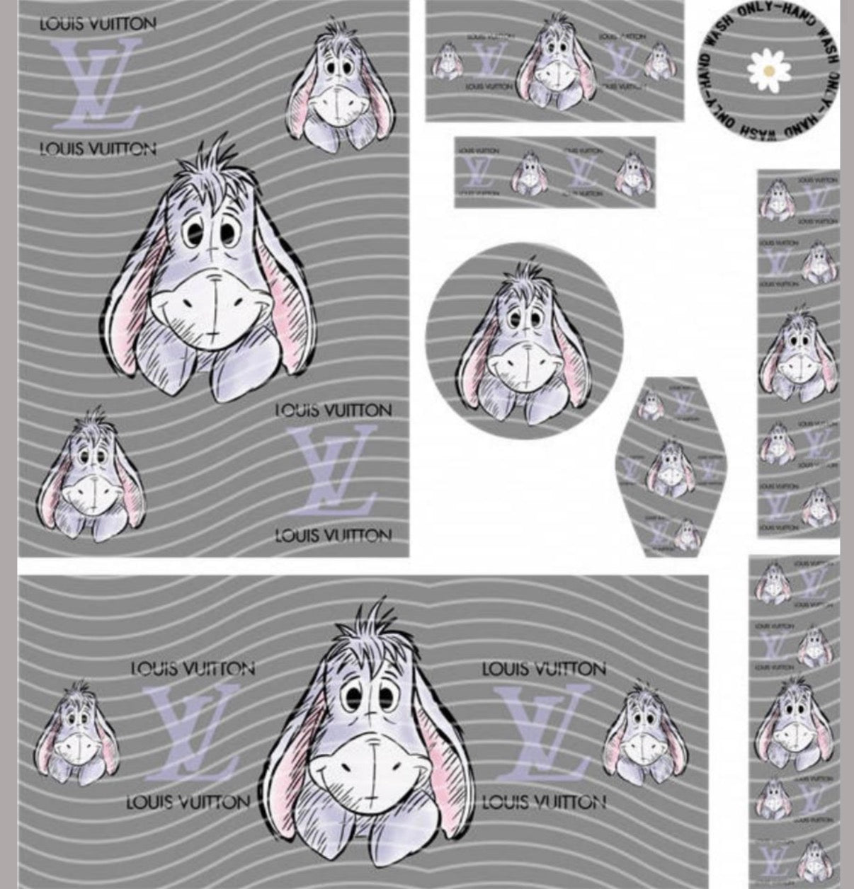 Premium 8-in-1 UVDTF Wraps | Multi Design Transfer Pack | Ready to Apply | Design 19