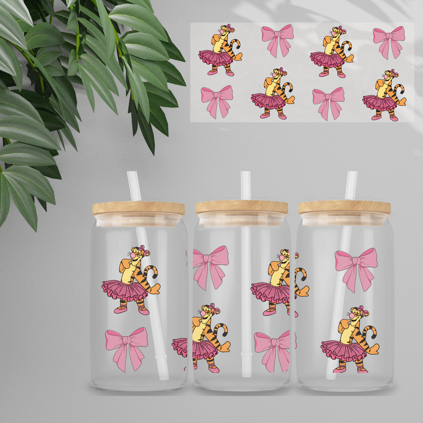 Double Sided UVDTF Wrap | 16oz Tumbler Transfer | 24cm x 11cm | Honey Bear & Friends | 37