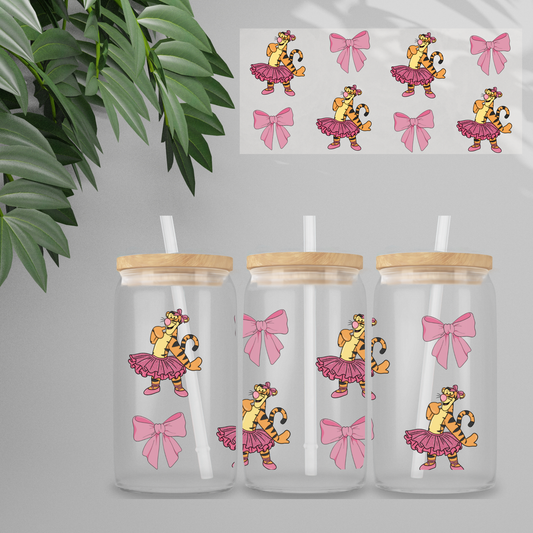 Double Sided UVDTF Wrap | 16oz Tumbler Transfer | 24cm x 11cm | Honey Bear & Friends | 37