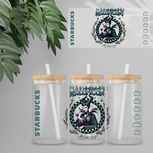 Double Sided UV DTF Wrap 16oz Tumbler Transfer (24cm x 11cm) Design 77