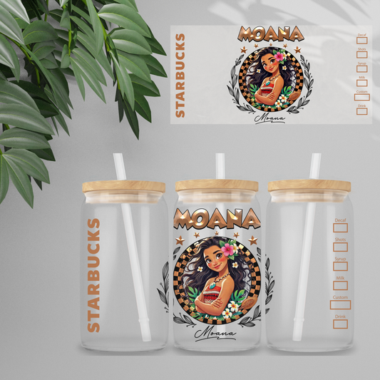 Double Sided UV DTF Wrap 16oz Tumbler Transfer (24cm x 11cm) Design 87