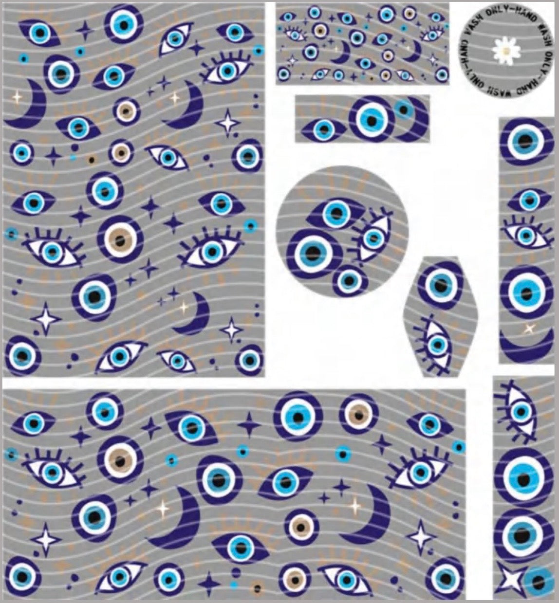 Premium 8-in-1 UVDTF Wraps | Multi Design Transfer Pack | Ready to Apply | Design 74
