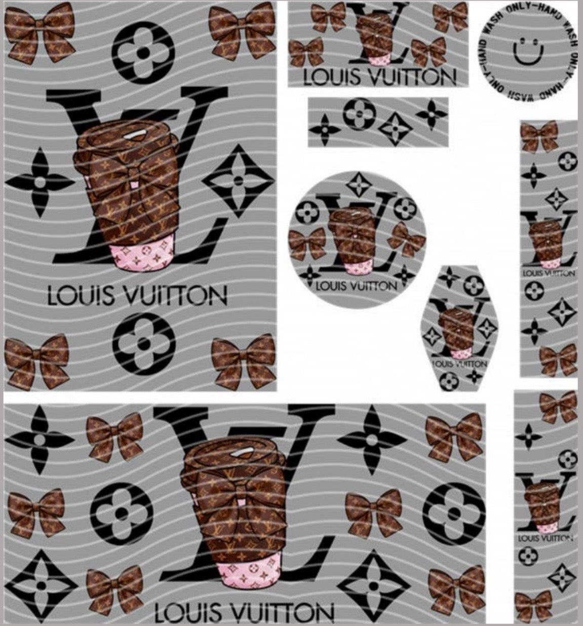 Premium 8-in-1 UVDTF Wraps | Multi Design Transfer Pack | Ready to Apply | Design 87