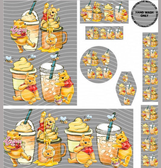 Premium 8-in-1 UVDTF Wraps | Multi Design Transfer Pack | Ready to Apply | Design 27