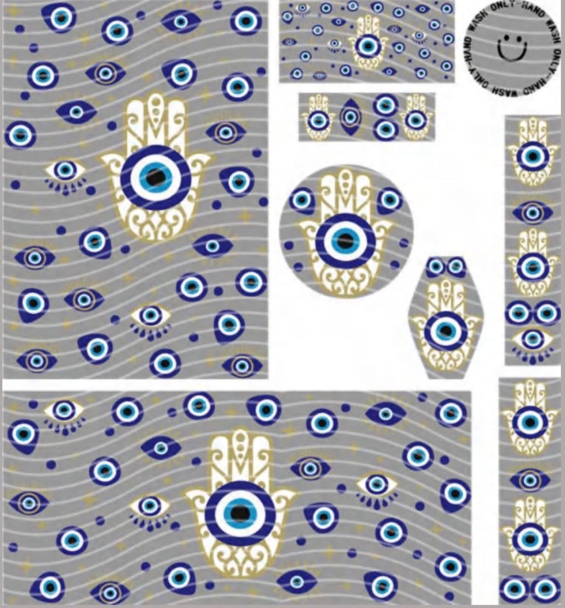 Premium 8-in-1 UVDTF Wraps | Multi Design Transfer Pack | Ready to Apply | Design 69