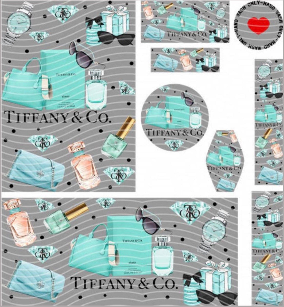 Premium 8-in-1 UVDTF Wraps | Multi Design Transfer Pack | Ready to Apply | Design 79