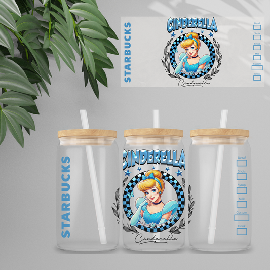 Double Sided UV DTF Wrap 16oz Tumbler Transfer (24cm x 11cm) Design 71