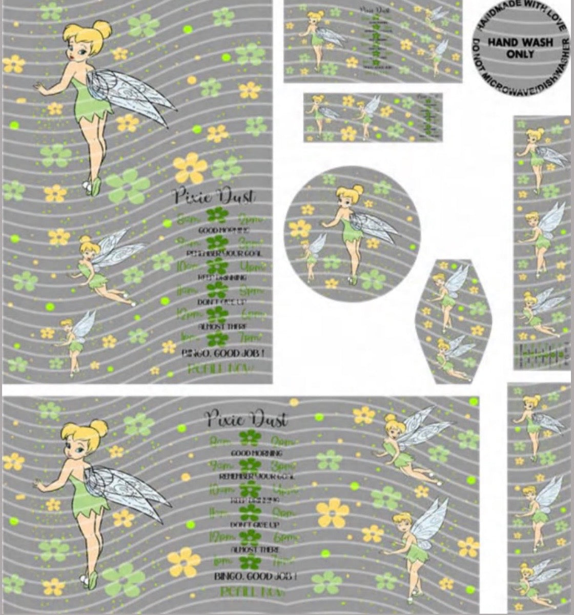 Premium 8-in-1 UVDTF Wraps | Multi Design Transfer Pack | Ready to Apply | Design 48