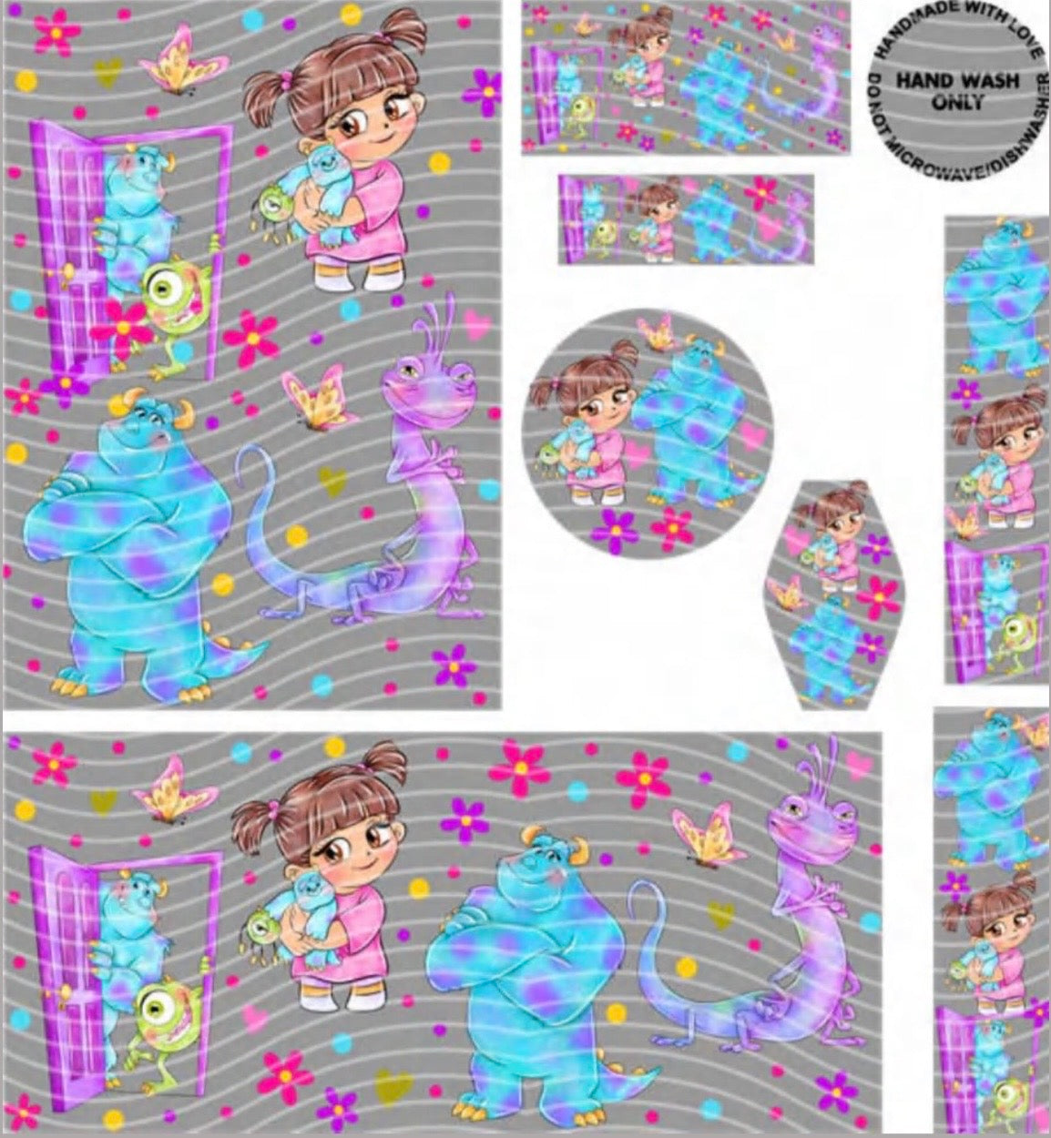 Premium 8-in-1 UVDTF Wraps | Multi Design Transfer Pack | Ready to Apply | Design 51