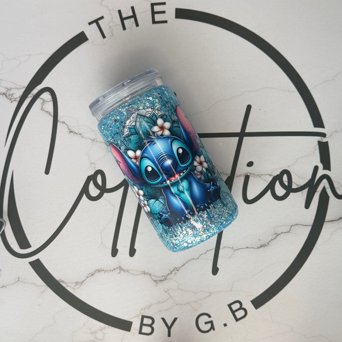 16oz Acrylic Snow Globe Tumbler | Blue Alien