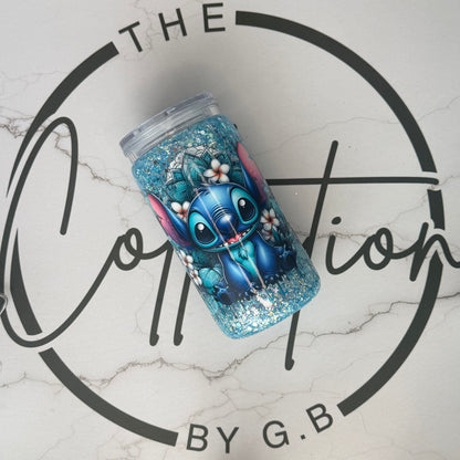 16oz Acrylic Snow Globe Tumbler | Blue Alien