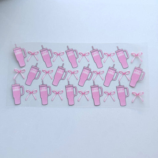 Double Sided UVDTF Wrap | 16oz Tumbler Transfer | 24cm x 11cm | Cutesy 7