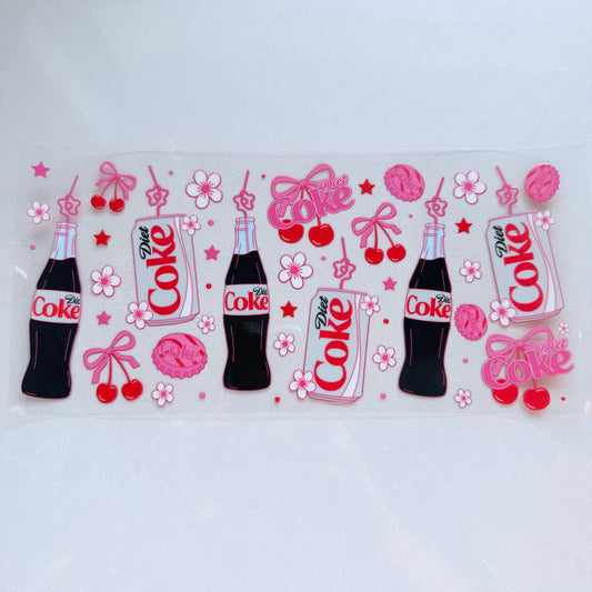 Double Sided UVDTF Wrap | 16oz Tumbler Transfer | 24cm x 11cm | Drinks | 28