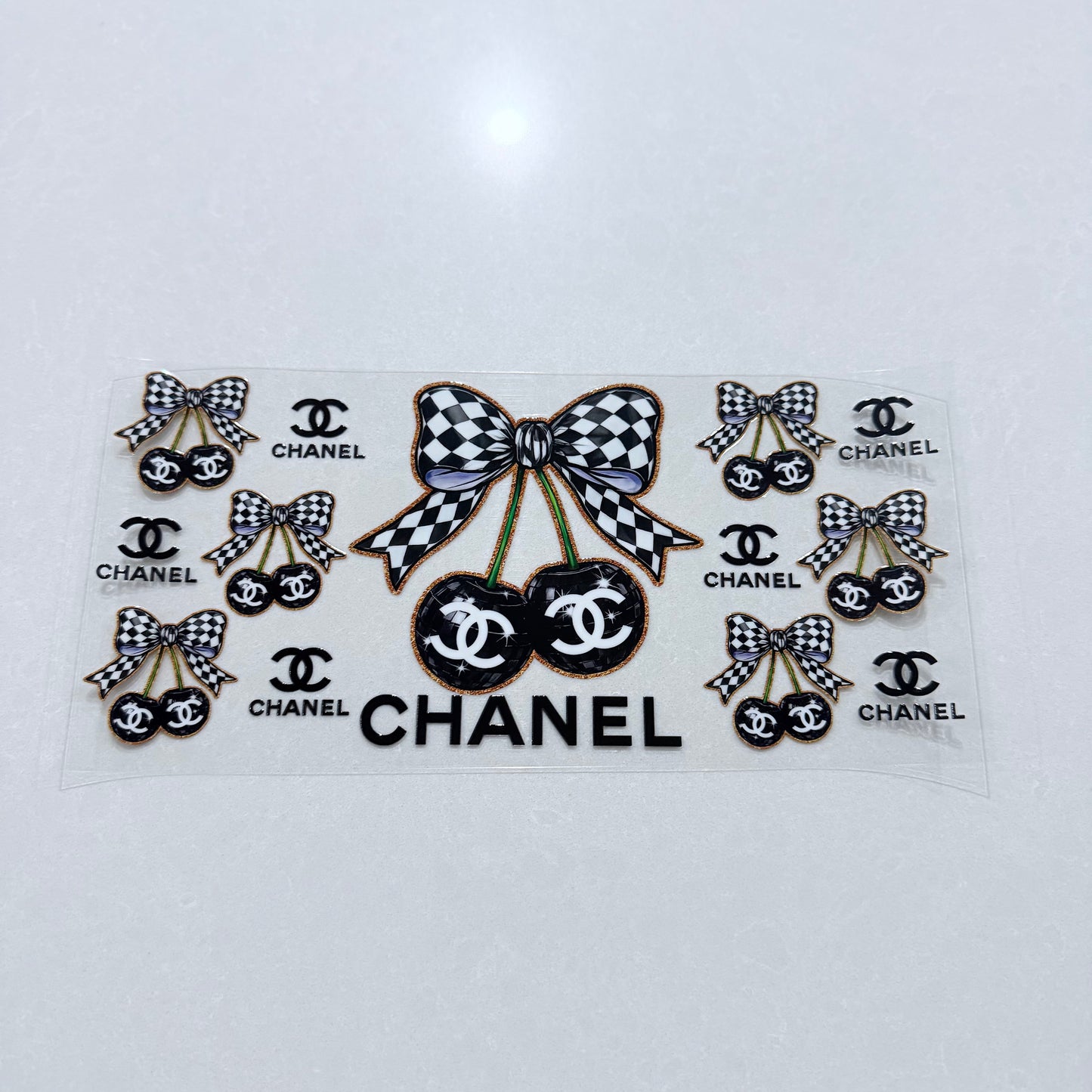 Double Sided UVDTF Wrap | 16oz Tumbler Transfer | 24cm x 11cm | Designer 11