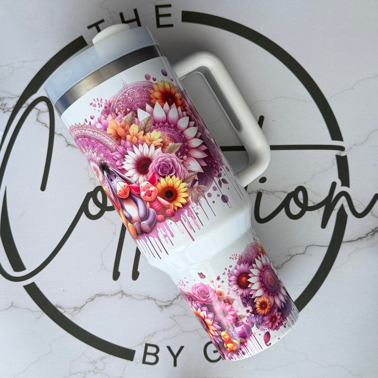 40oz Stainless Steel Tumbler | Insulated Drinkware | Honey Bear & Friends