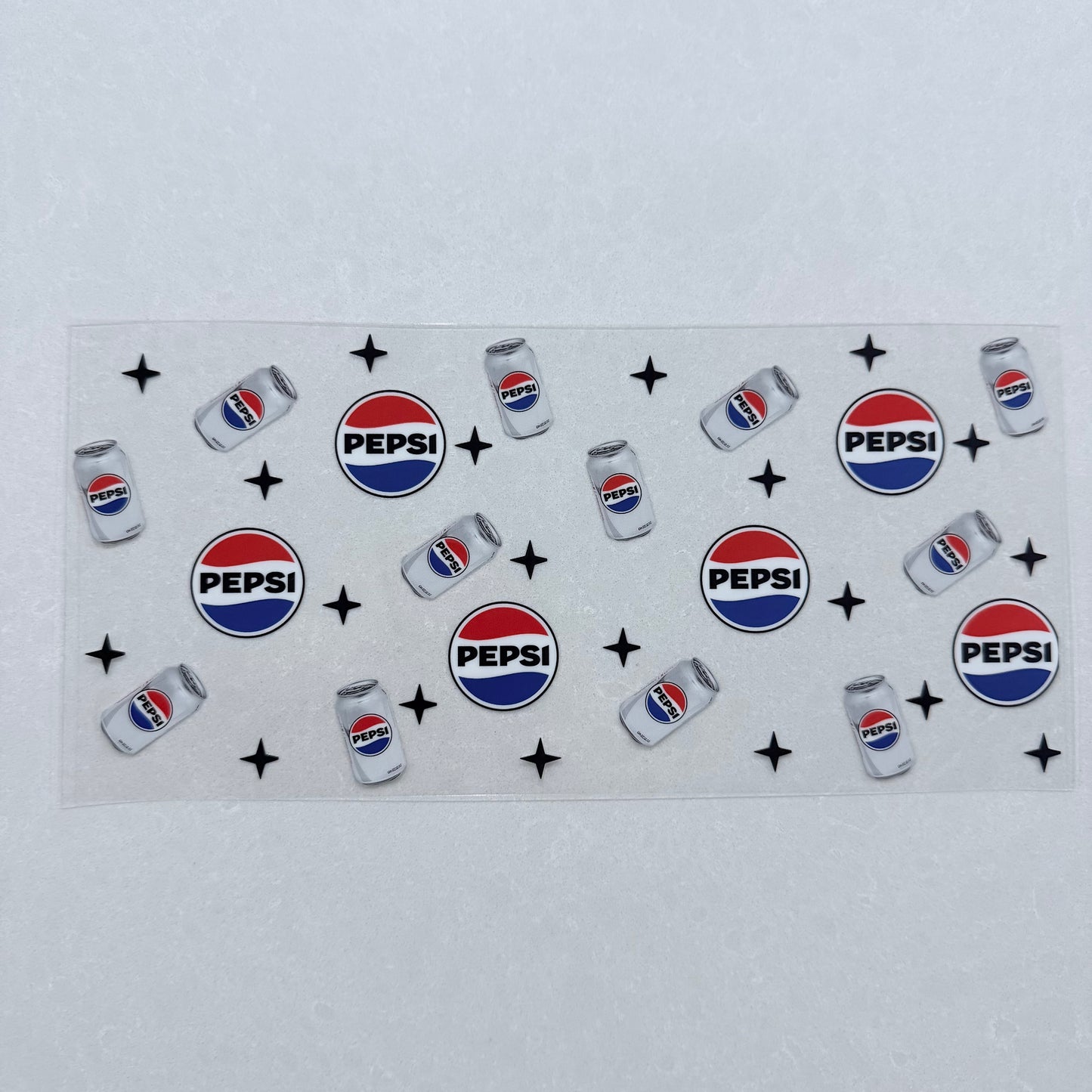 Single Sided UV DTF Wrap 16oz Tumbler Transfer (24cm x 11cm) cola pepsi