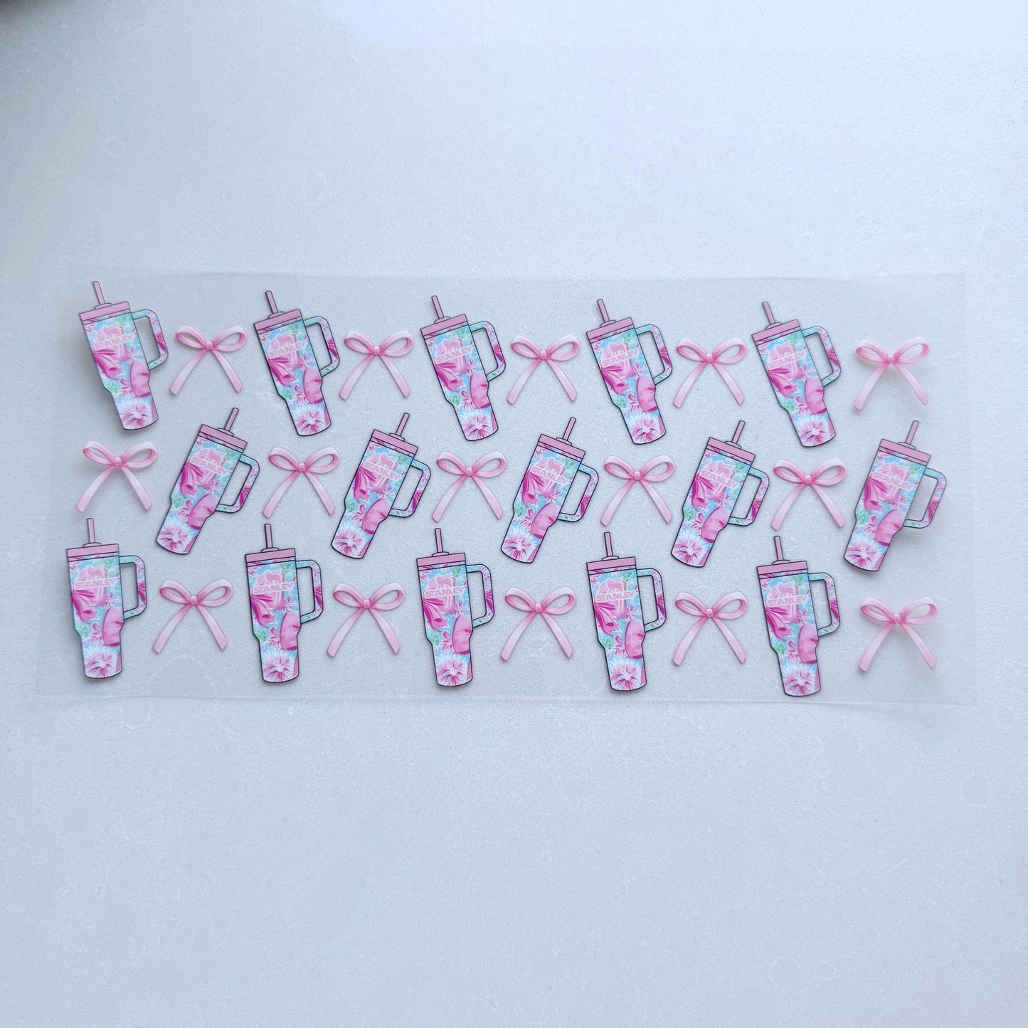 Double Sided UVDTF Wrap | 16oz Tumbler Transfer | 24cm x 11cm | Cutesy 10