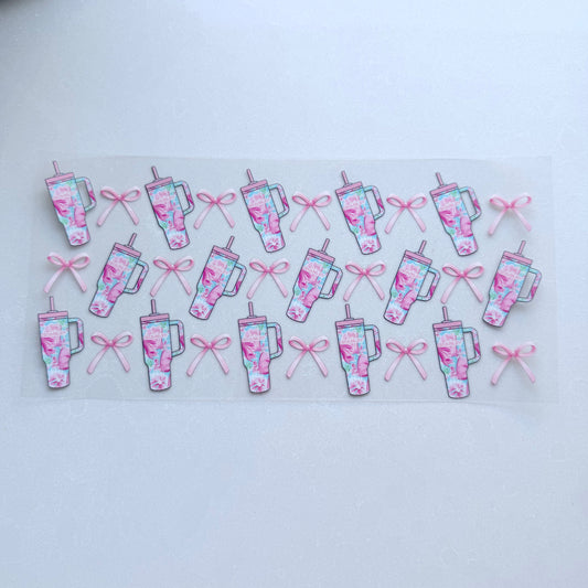 Double Sided UVDTF Wrap | 16oz Tumbler Transfer | 24cm x 11cm | Cutesy 10