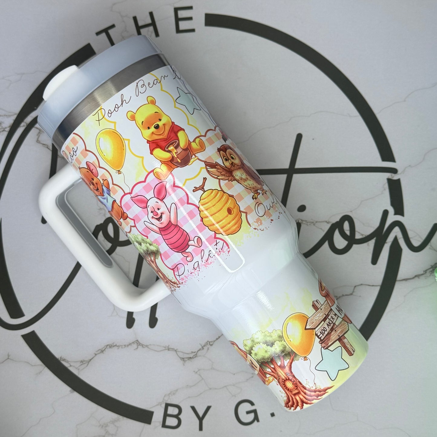 40oz Stainless Steel Tumbler | Insulated Drinkware | Honey Bear & Friends