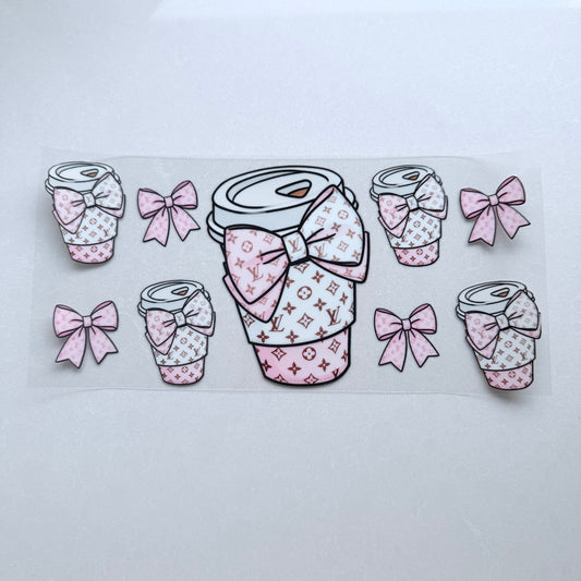 Double Sided UVDTF Wrap | 16oz Tumbler Transfer | 24cm x 11cm | Designer | 32
