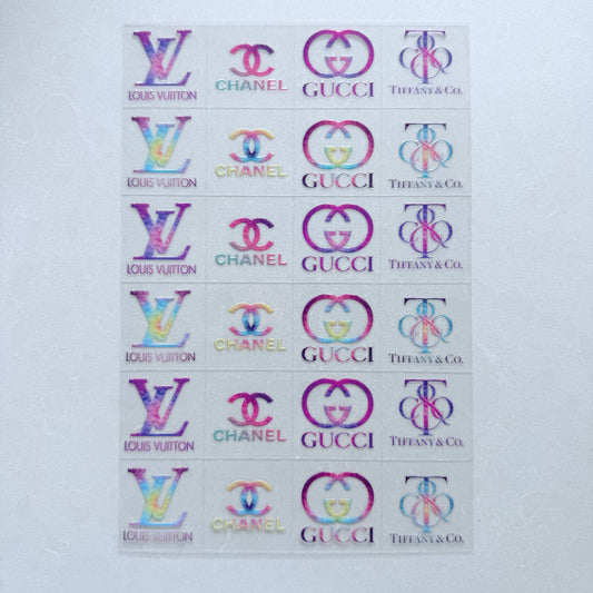 Premium A5 Kiss Cut UVDTF Wraps | A5 Transfer Sheet | Ready to Apply | Designer 7