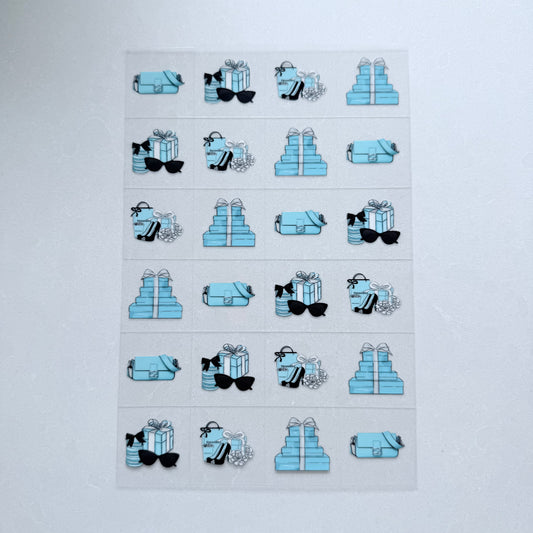 Premium A5 Kiss Cut UVDTF Wraps | A5 Transfer Sheet | Ready to Apply | Designer 22