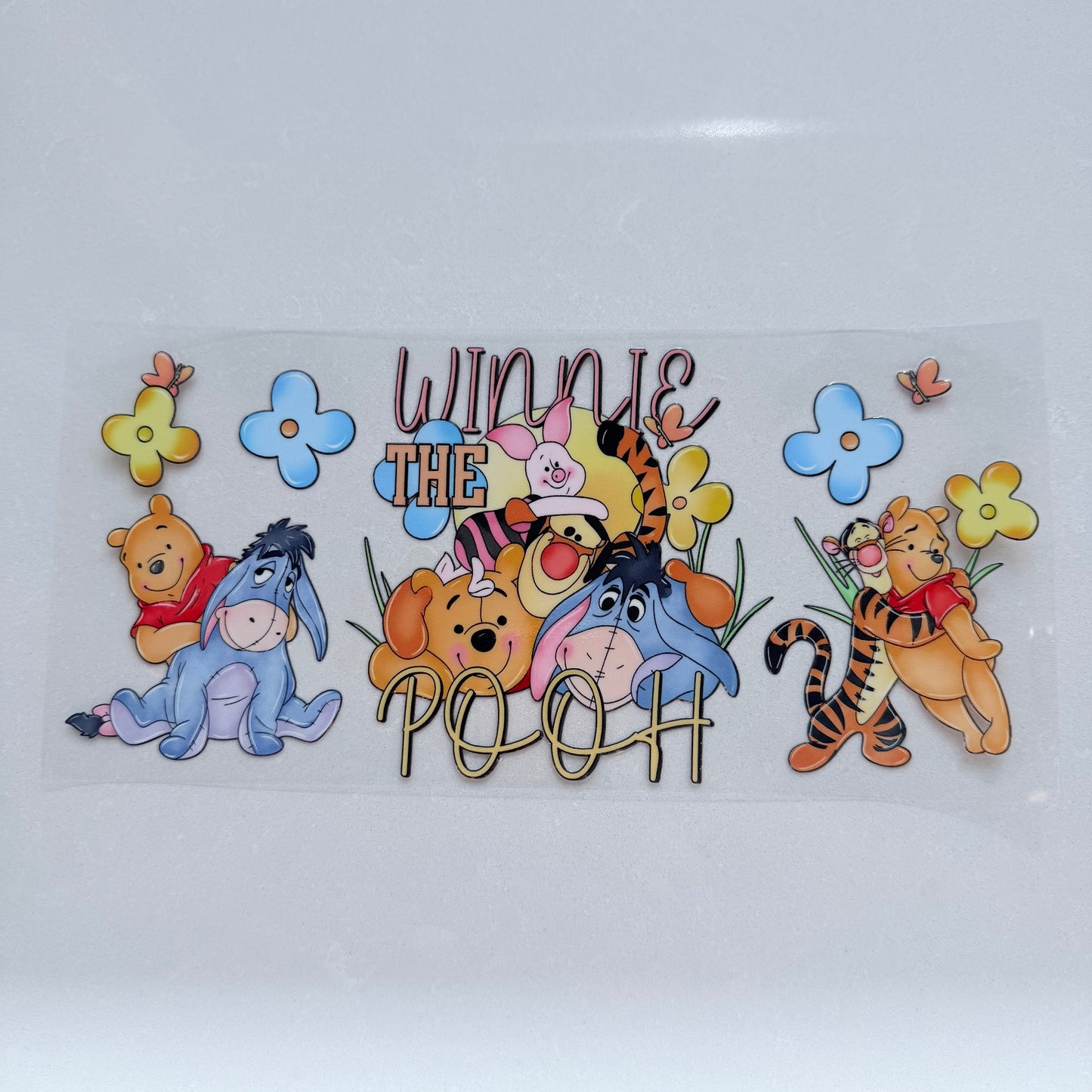 Double Sided UVDTF Wrap | 16oz Tumbler Transfer | 24cm x 11cm | Honey Bear & Friends | 94