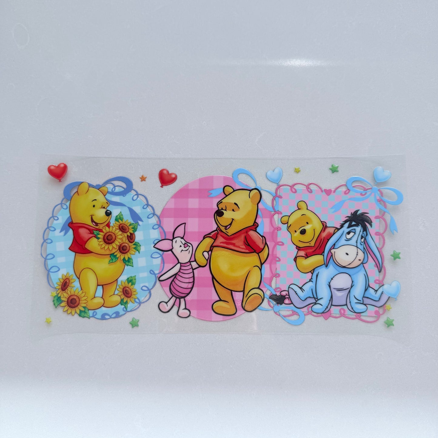 Double Sided UVDTF Wrap | 16oz Tumbler Transfer | 24cm x 11cm | Honey Bear & Friends | 98