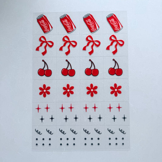 Premium A5 Kiss Cut UVDTF Wraps | A5 Transfer Sheet | Ready to Apply | Drinks 2