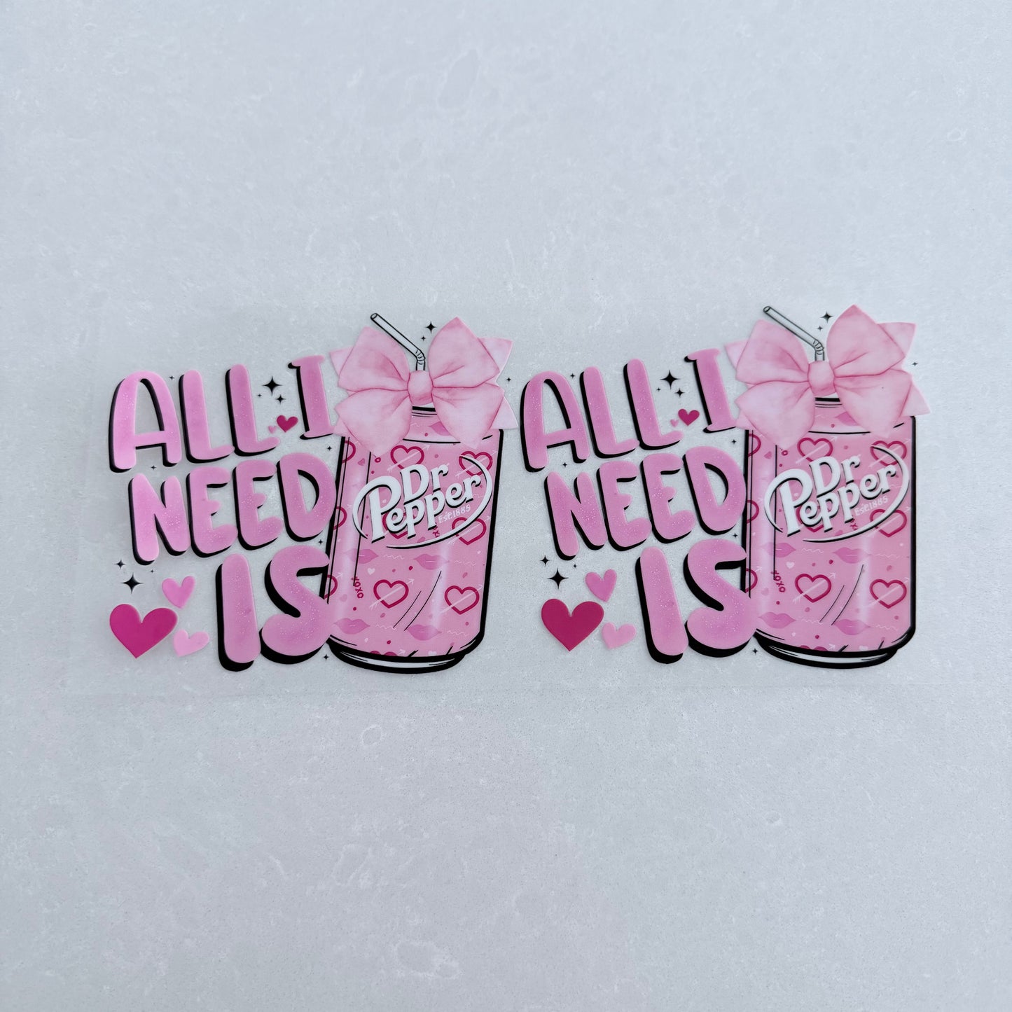 Single Sided UV DTF Wrap 16oz Tumbler Transfer (24cm x 11cm) all I need is Dr P