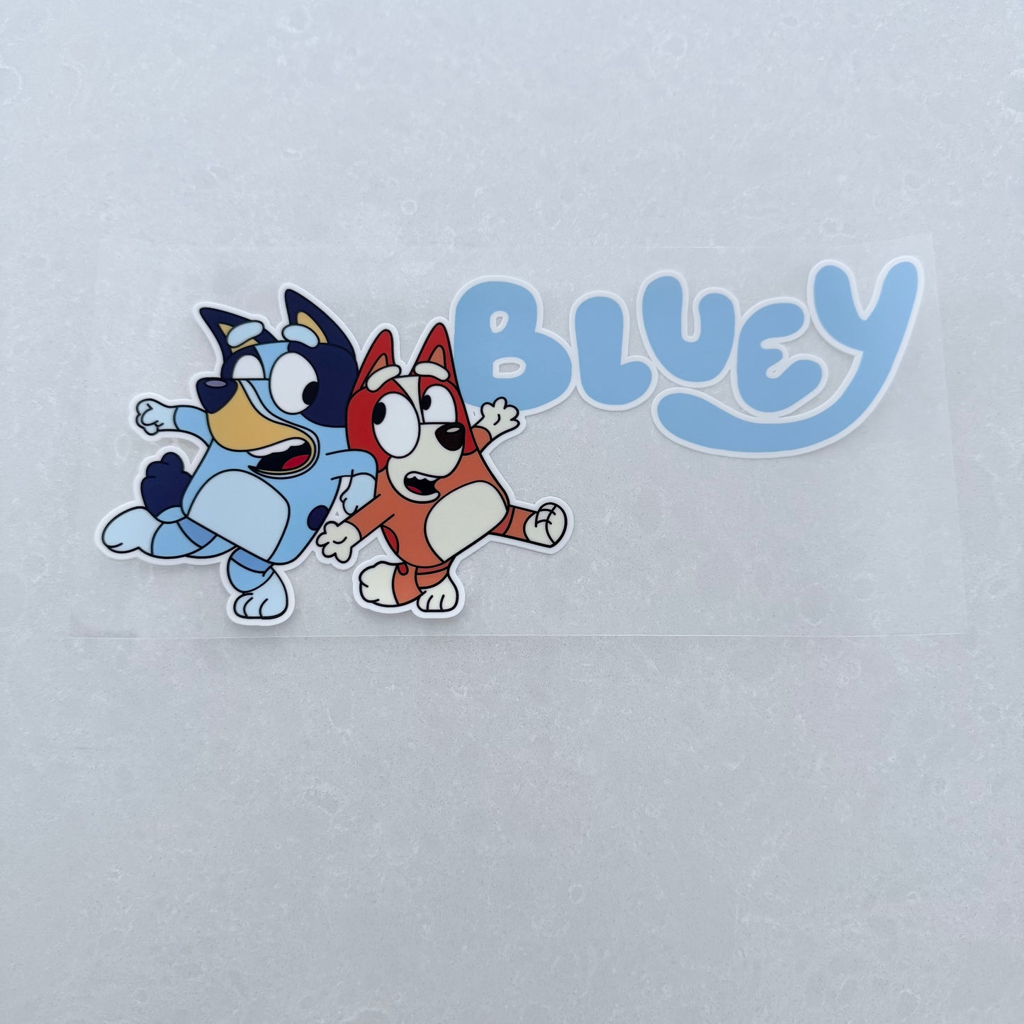 Single Sided UV DTF Wrap 16oz Tumbler Transfer (24cm x 11cm) blue dog 1