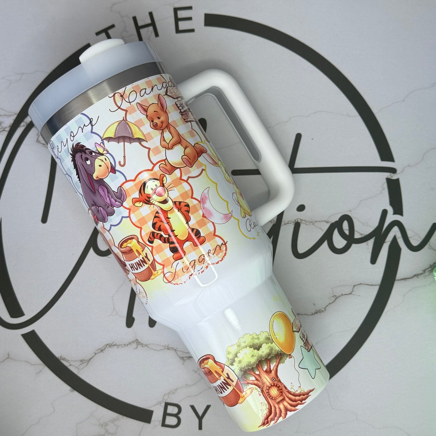 40oz Stainless Steel Tumbler | Insulated Drinkware | Honey Bear & Friends