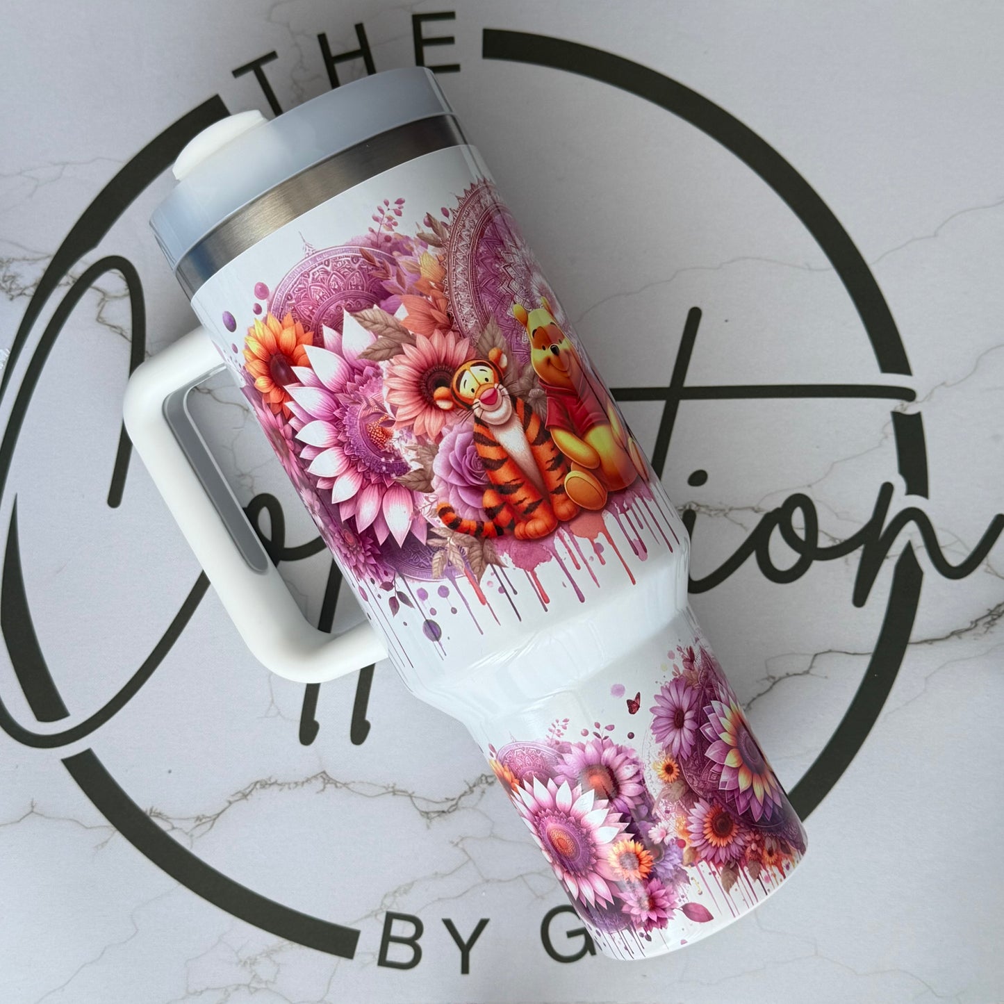 40oz Stainless Steel Tumbler | Insulated Drinkware | Honey Bear & Friends