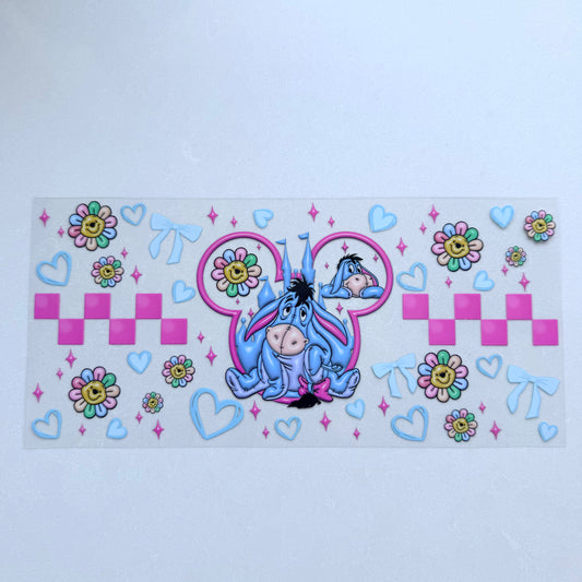Double Sided UVDTF Wrap | 16oz Tumbler Transfer | 24cm x 11cm | Honey Bear & Friends | 85