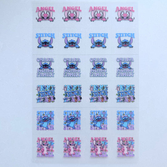 Premium A5 Kiss Cut UVDTF Wraps | A5 Transfer Sheet | Ready to Apply | Blue Alien 2