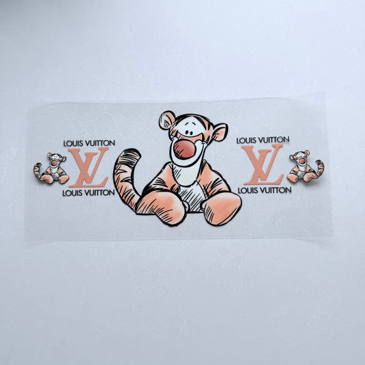 Double Sided UVDTF Wrap | 16oz Tumbler Transfer | 24cm x 11cm | Honey Bear & Friends | 70