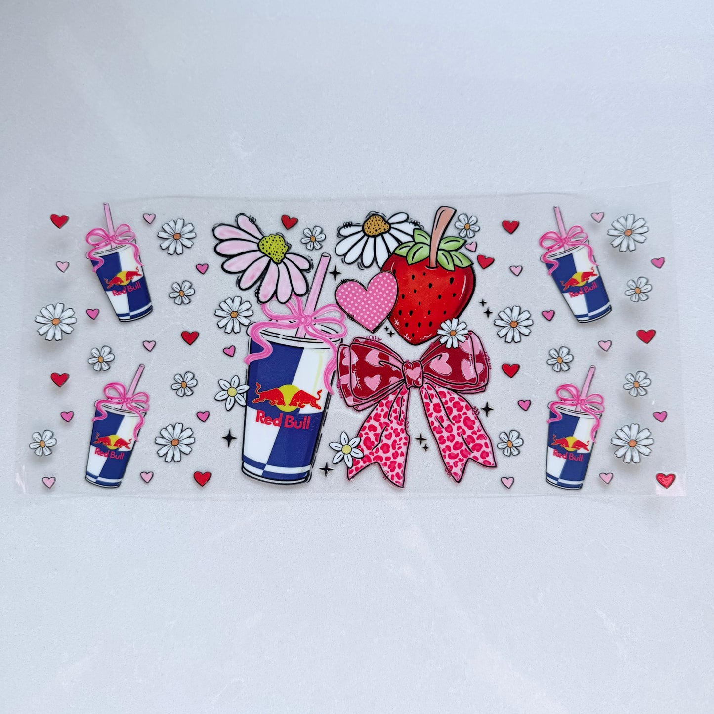 Double Sided UVDTF Wrap | 16oz Tumbler Transfer | 24cm x 11cm | Drinks | 30