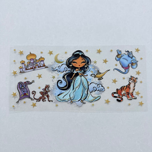 Single Sided UV DTF Wrap 16oz Tumbler Transfer (24cm x 11cm) geni in a bottle