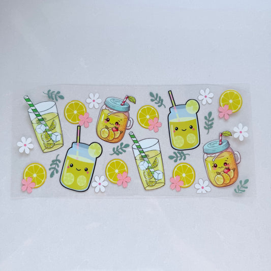 Double Sided UVDTF Wrap | 16oz Tumbler Transfer | 24cm x 11cm | Drinks | 32