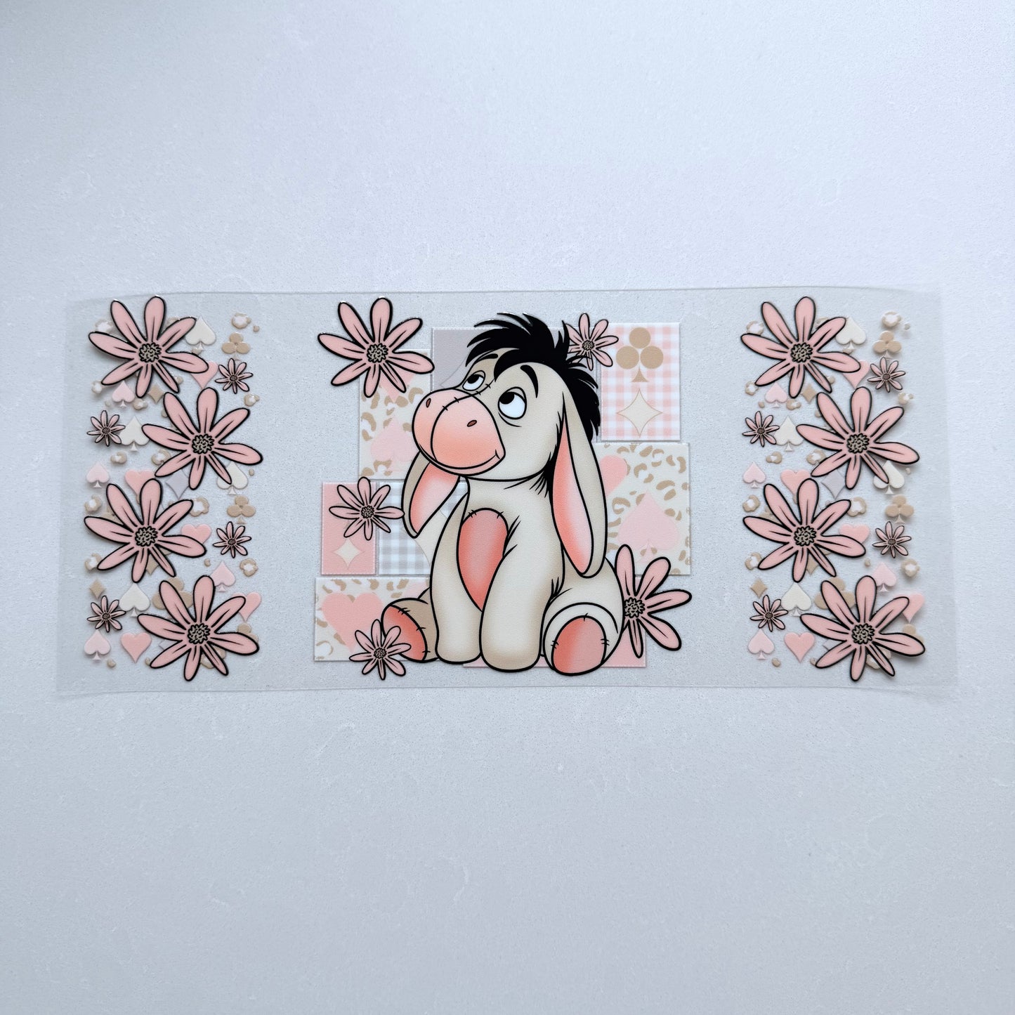 Double Sided UVDTF Wrap | 16oz Tumbler Transfer | 24cm x 11cm | Honey Bear & Friends | 61