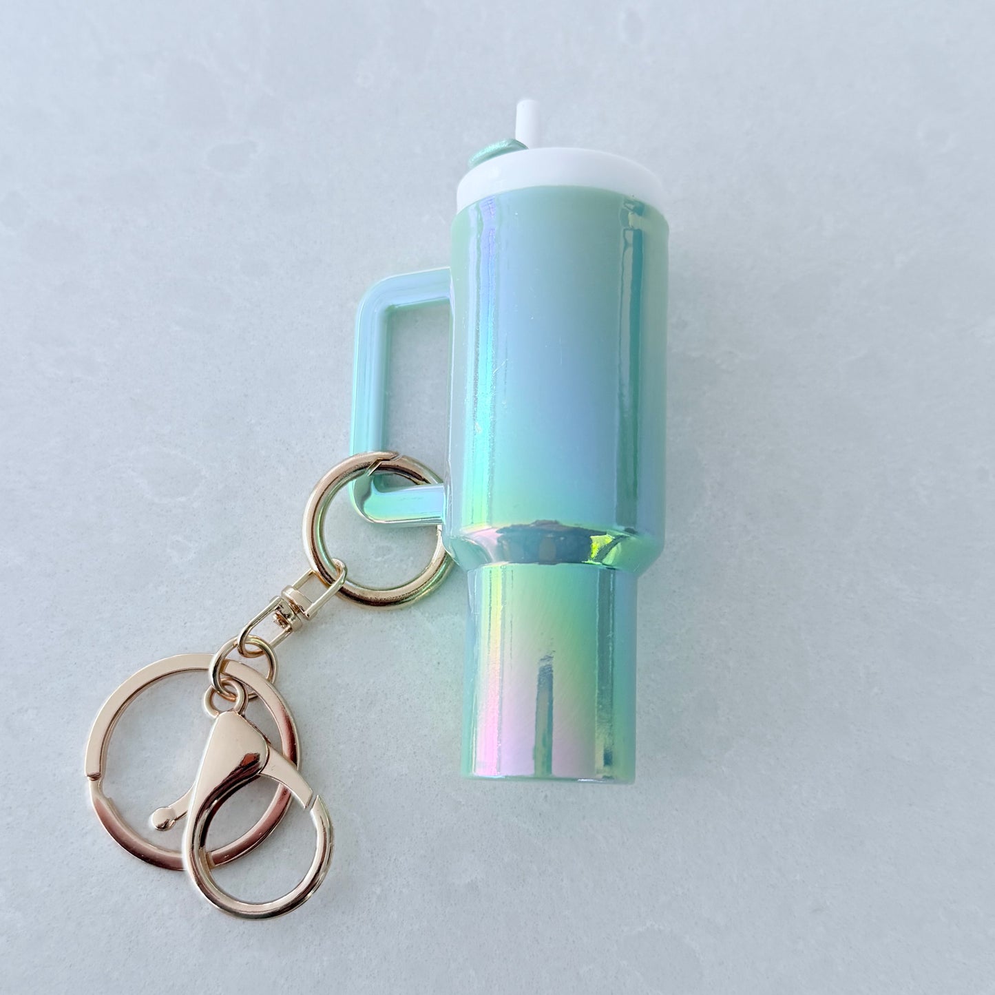 Mini Holographic Keychain Tumbler Blanks – Perfect for UV DTF Wraps & Custom Crafting