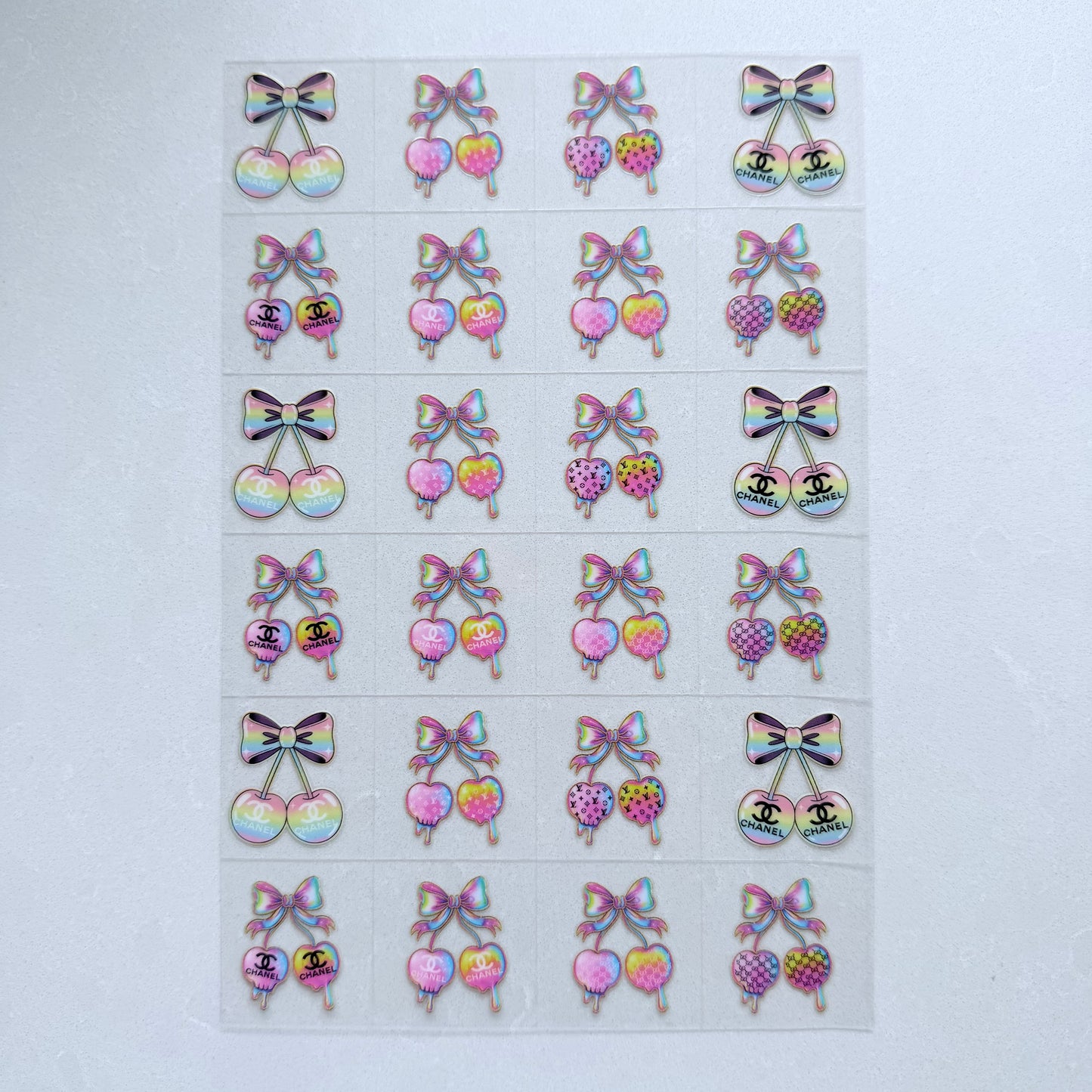 Premium A5 Kiss Cut UVDTF Wraps | A5 Transfer Sheet | Ready to Apply | Designer 18