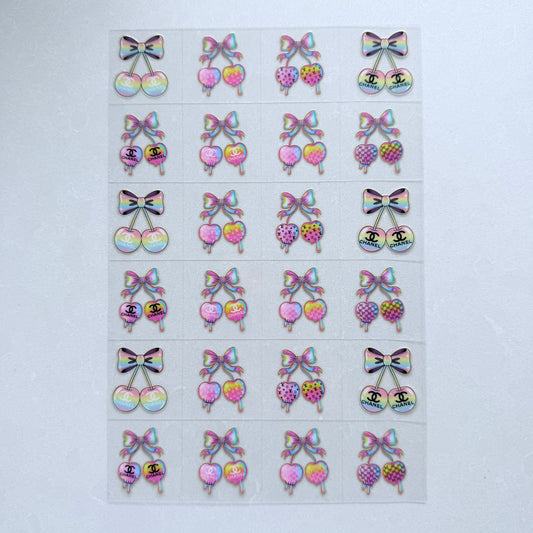 Premium A5 Kiss Cut UVDTF Wraps | A5 Transfer Sheet | Ready to Apply | Designer 18
