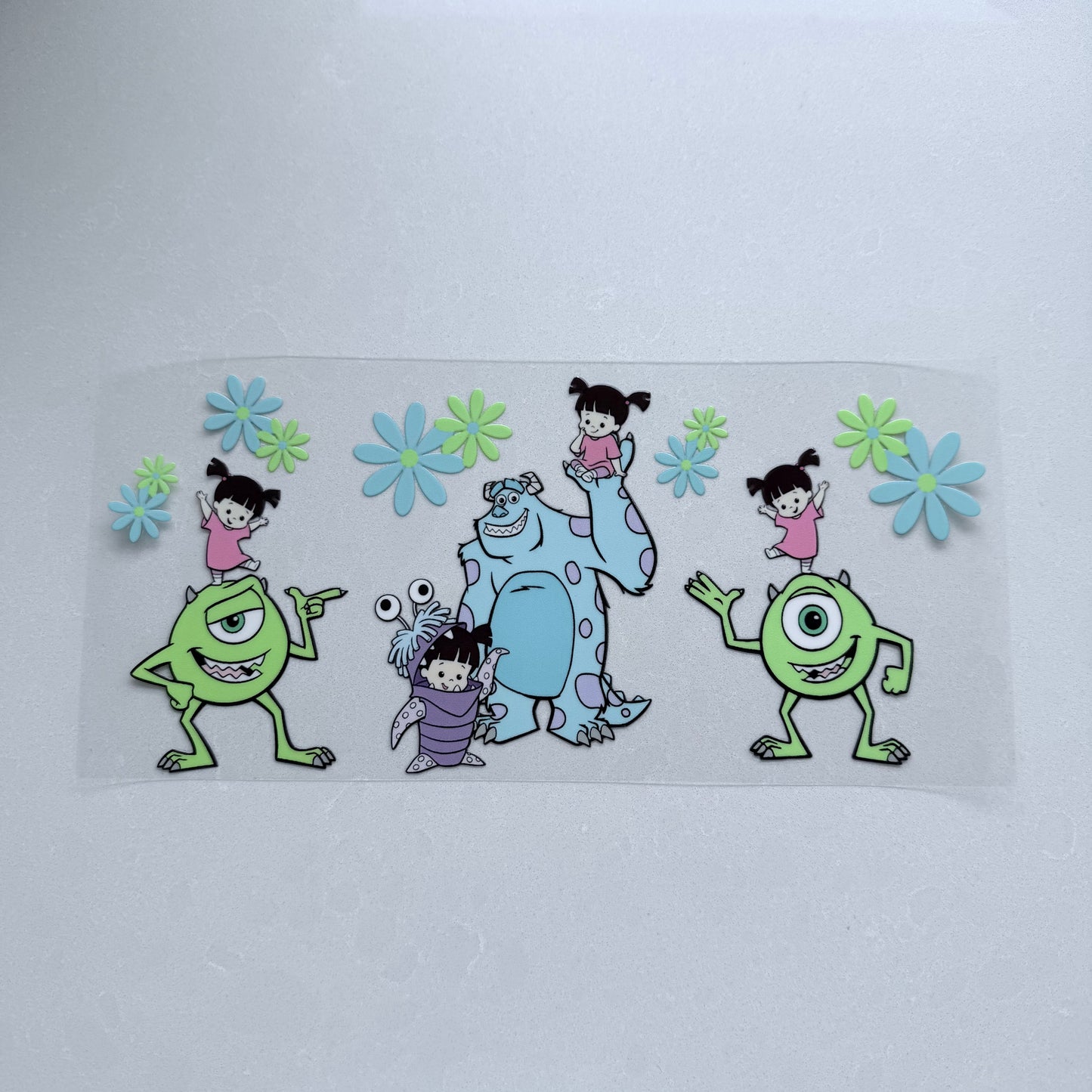 Double Sided UVDTF Wrap | 16oz Tumbler Transfer | 24cm x 11cm | characters 26