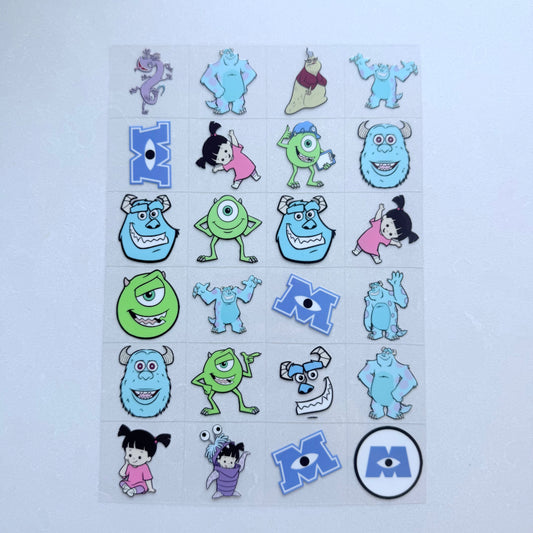 Premium A5 Kiss Cut UVDTF Wraps | A5 Transfer Sheet | Ready to Apply | Character 3