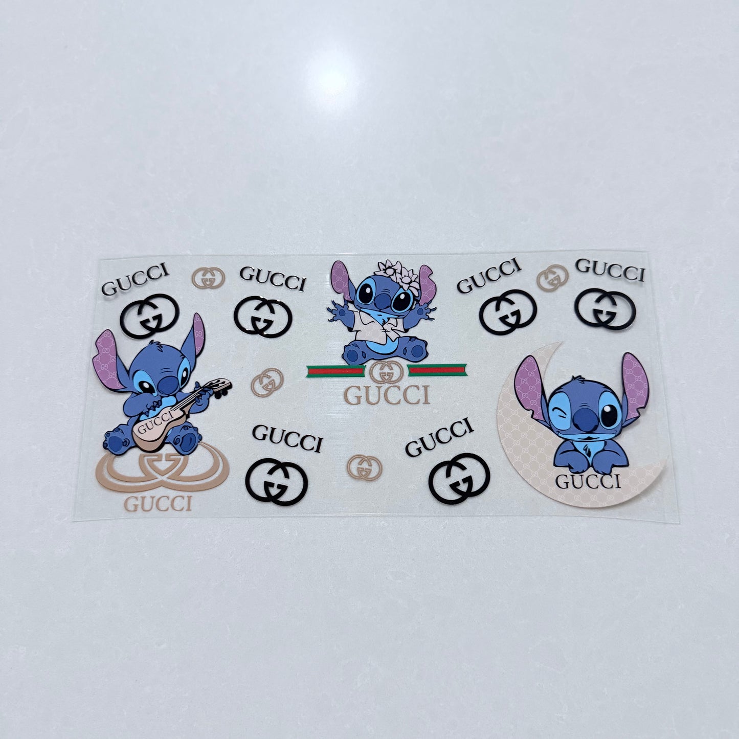 Double Sided UVDTF Wrap | 16oz Tumbler Transfer | 24cm x 11cm | Designer 15