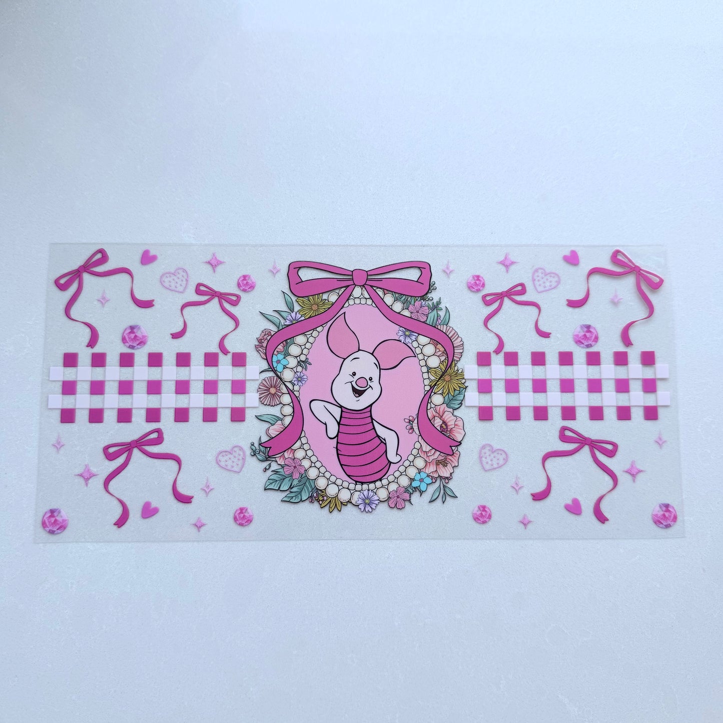 Double Sided UVDTF Wrap | 16oz Tumbler Transfer | 24cm x 11cm | Honey Bear & Friends | 78